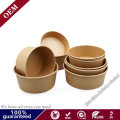 High-Grade Thickened Disposable Kraft Paper Bucket Soup Bowl Snacks Soup Noodle Takeaway Package Soup Cup with Lid